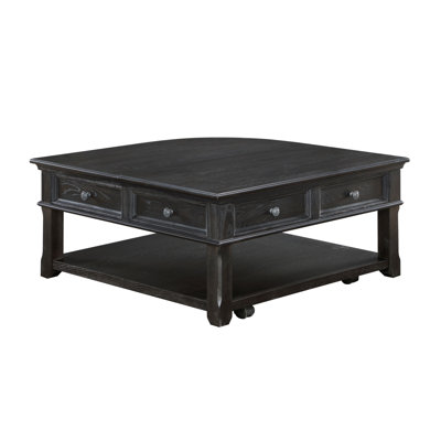 Living Room Coffee Table Storage Drawer Lift Top Open Shelves Charcoal Finish New Style Durable Wooden -  Everly Quinn, 9290C62F79434535B361F048D78A5C46