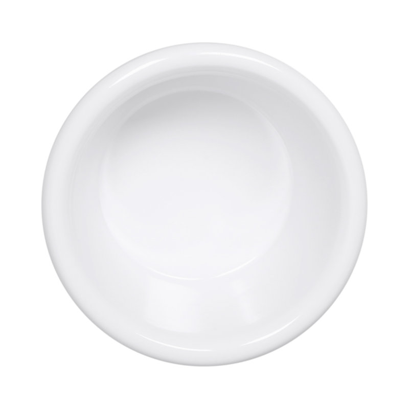 Elite Global Solutions Melamine Condiment Server, White, 1.5" H x 2.75" W x 2.75" D