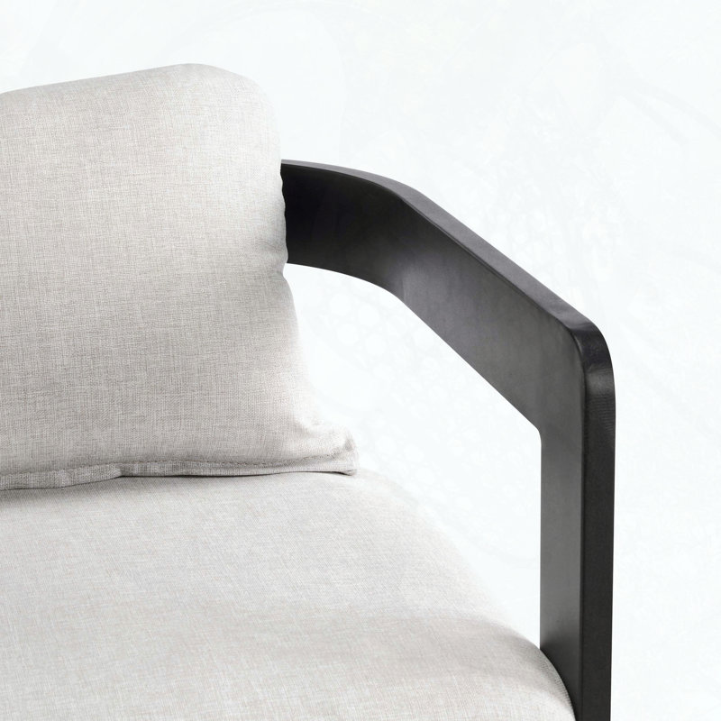Tabouret de comptoir en aluminium avec coussin gris, ensemble de 2