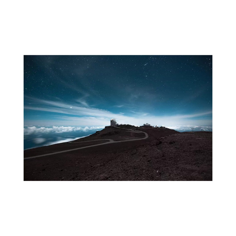 Haleakala at Night 1 Piece Wrapped Canvas Wall Art, 66.04 cm H x 45.72 cm W x 3.175 cm D