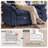 49.5'' W Oversized Premium Chenille Armchair And A Half With Accent Pillow & Removable Cushions-823925342