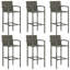 Vidaxl 7 Piece Garden Bar Set Black-59928249-59928253