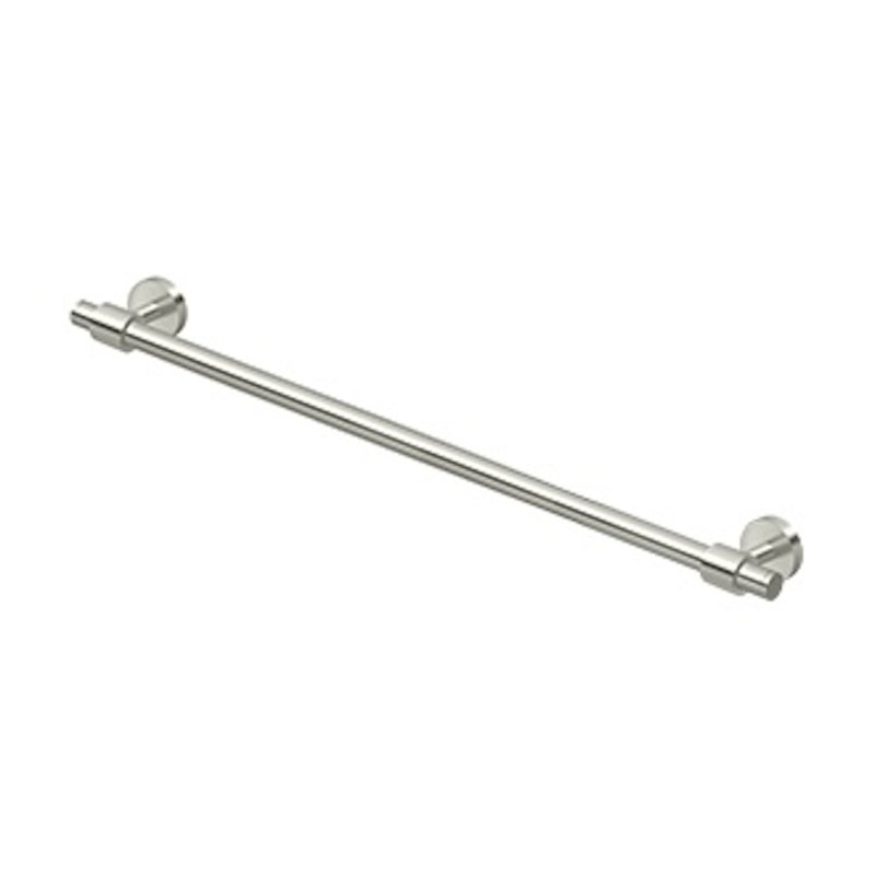 Deltana BBS2004/30-14 30" Center To Center Sobe Series Towel Bar Single Polished Nickel, Brushed Brass