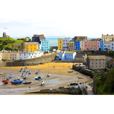 Tenby - Illustration sans cadre sur toile