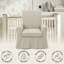 Chaise berçante pivotante rembourrée, chaise de chambre de bébé en coton et lin avec structure en bois massif-1393483816