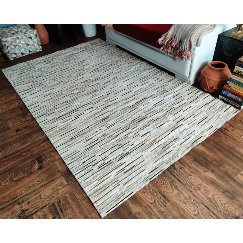 Tapis en cuir Ranch, Rectangle de 5 pi x 8 pi