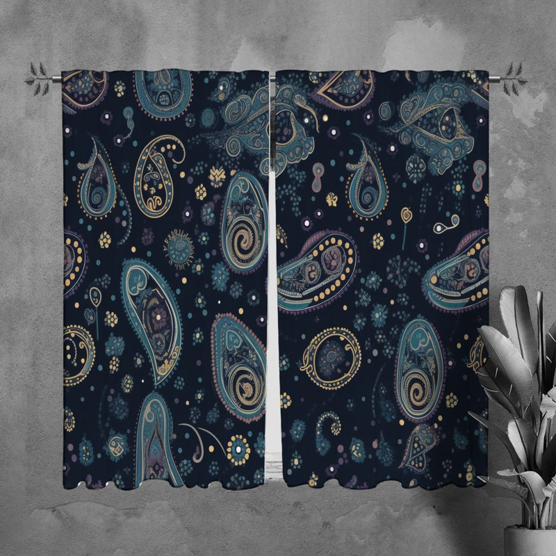 Paire de rideaux obscurcissant en polyester Ryoko, L 40 po x H 61 po
