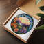 Décorations pour fenêtre en verre coloré Mountain Sunset-129204490