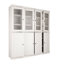 100% Solid Wood 65" Pantry China Cabinet with Clear Glass, Shaker Doors and Adjustable Shelves-1114349128