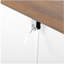Commode blanche pour chambre à coucher, commode 6 tiroirs avec tiroir large et poignées en métal, commode blanche, commodes en bois et commodes pour couloir, entrée.