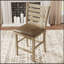 Ensemble de 2 chaises de salle à manger à hauteur de comptoir de style rustique moderne en bois massif