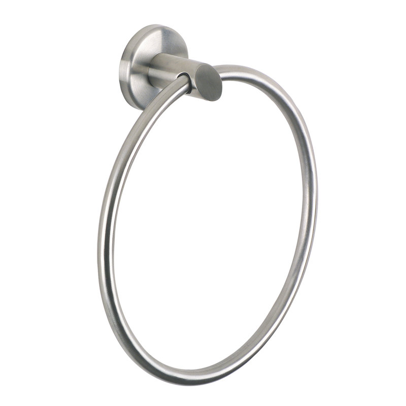 Sula Wall Mounted Towel Ring, Brushed