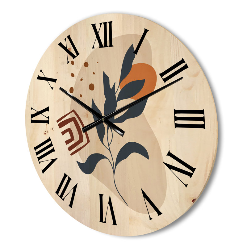 Horloge murale abstraite, Moyen
