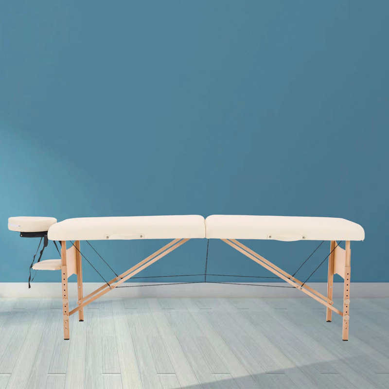 213.9cm Rectangular Adjustable Folding Table, 85.6cm H x 213.9cm L x 70.1cm D, White