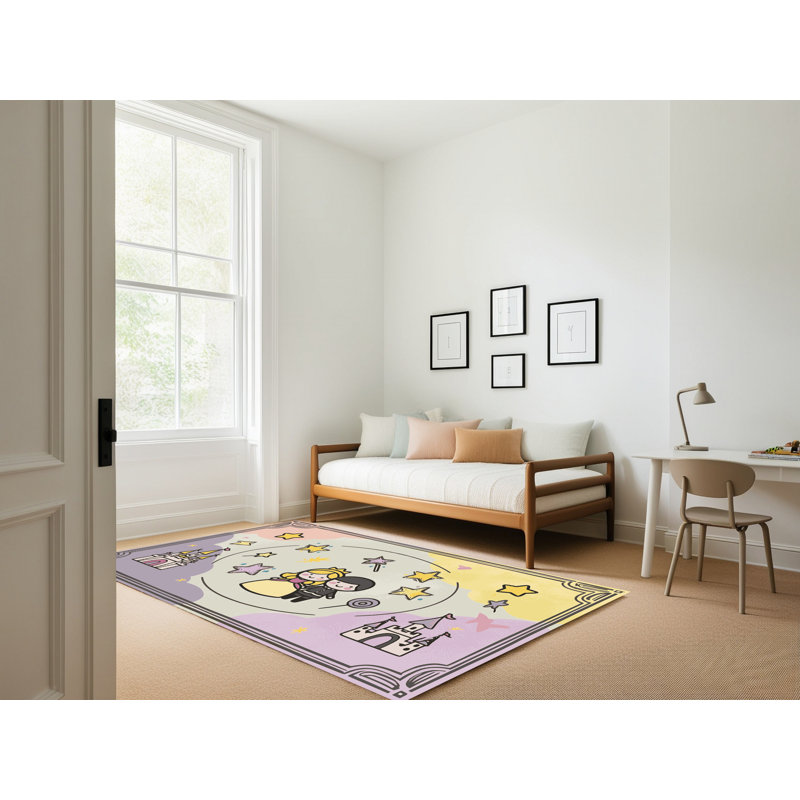 Tapis fantaisie East Urban Home, Rectangle 5 pi x 7 pi
