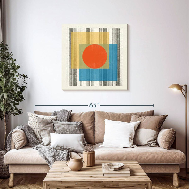 Midcentury Modern Object No 3, 36" H x 36" W