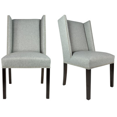 14'' H Tufted Cotton Upholstered Side Chair