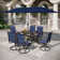 Sutiya 6 - Person Metal Patio Dining Set with Rectangular Table