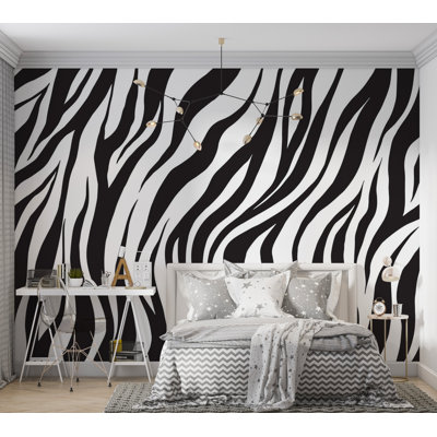Premium Wallpaper Wall Mural - Zebra Stripes