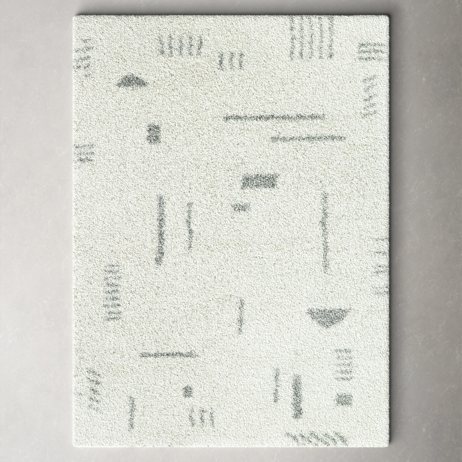 Morin Cream/Grey Rug, Rectangle 6'7" x 9'