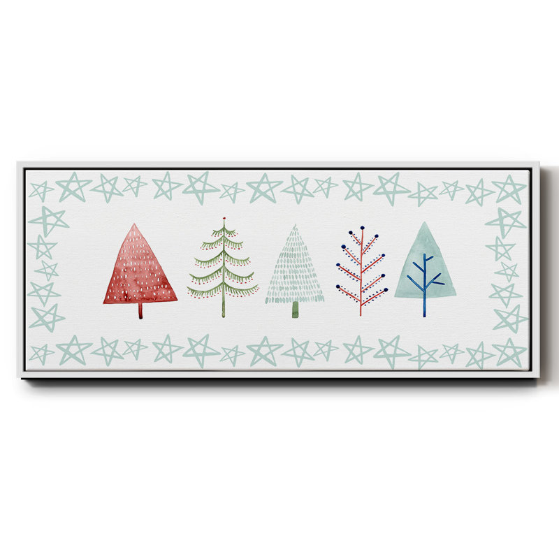 Christmas Tree Whimsy Collection C-, toile encadrée