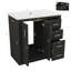 Ensemble de meuble-lavabo 36 po avec lavabo en céramique 36 po, ensemble de meuble-lavabo autonome équipé de 3 tiroirs-403869218