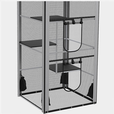 Structure en acier pour chat pour chat