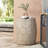 Honeycomb Pattern Natural Concrete Side Table