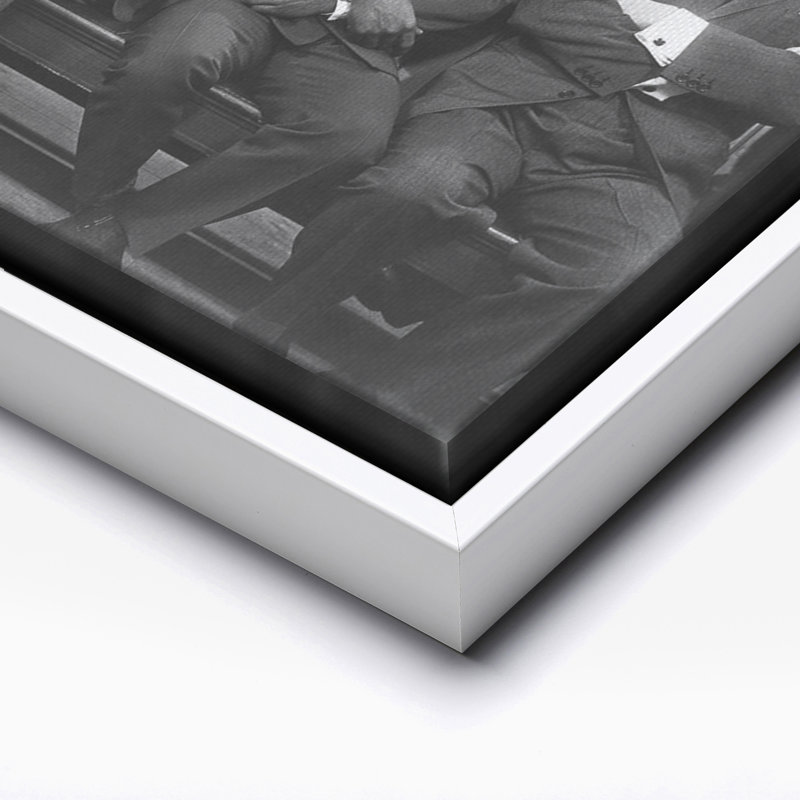 The Rat Pack No1, Canvas, White Framed, 08"H x 10"W