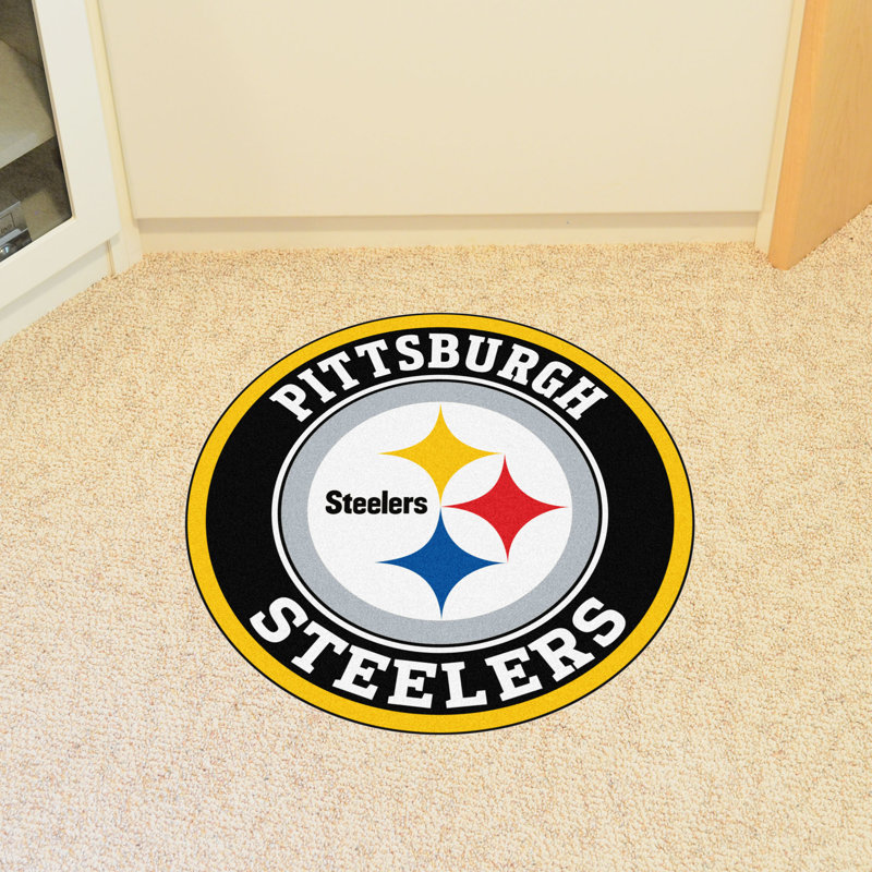 Tapis touffeté NFL, Steelers de Pittsburgh, Rond de 2 pi 3 po
