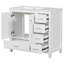 Meuble-lavabo 36 po avec lavabo en céramique, armoire de rangement abondante, 2 portes à fermeture douce et 5 tiroirs-615522812