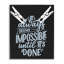 Giclée encadrée «Impossible jusqu'à It's Done», conception de Jesse Keith-347768415-347768409