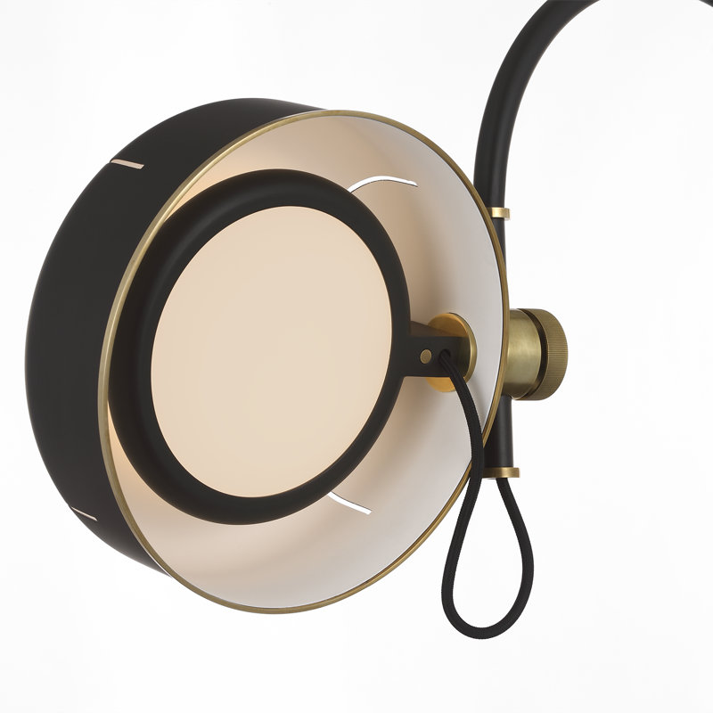 Thomas O'Brien Oso 25" Arc Table Lamp, Black, Iron