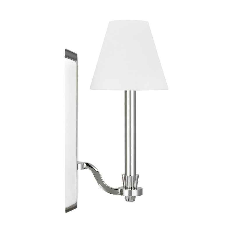 Paisley 1 - Light Armed Sconce, Polished Nickel