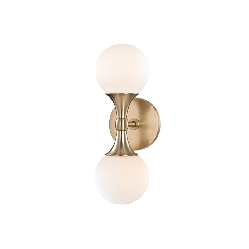Astoria 2 - Light Armed Sconce, Aged Brass