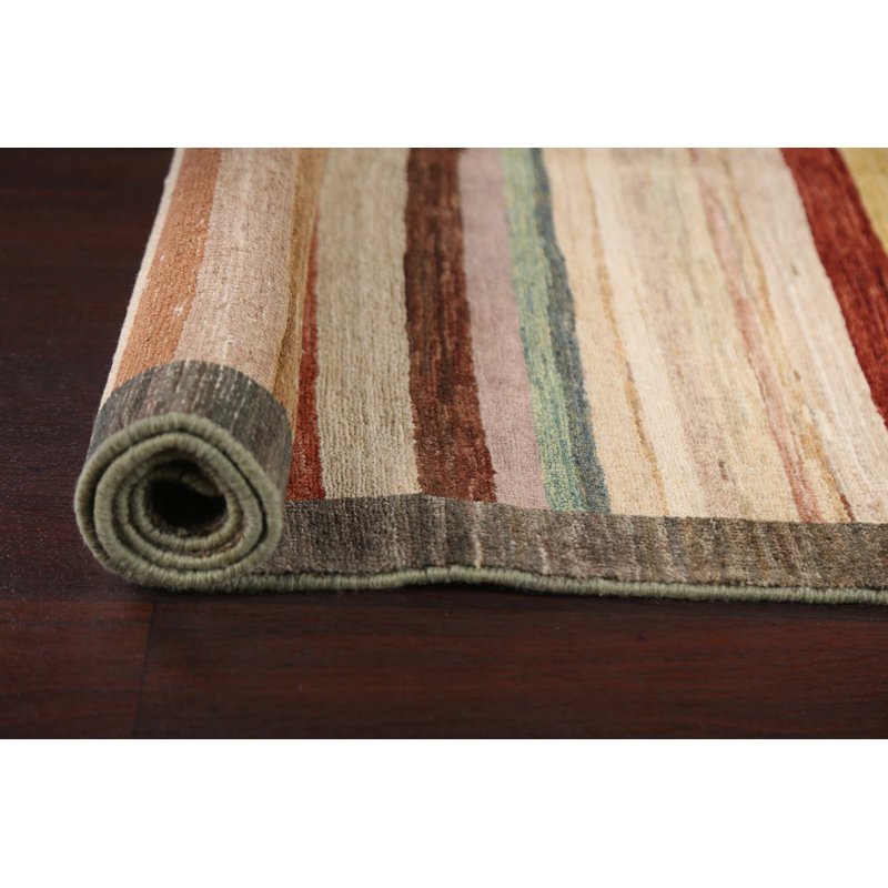 Striped Gabbeh  Oriental Area Rug 4x6