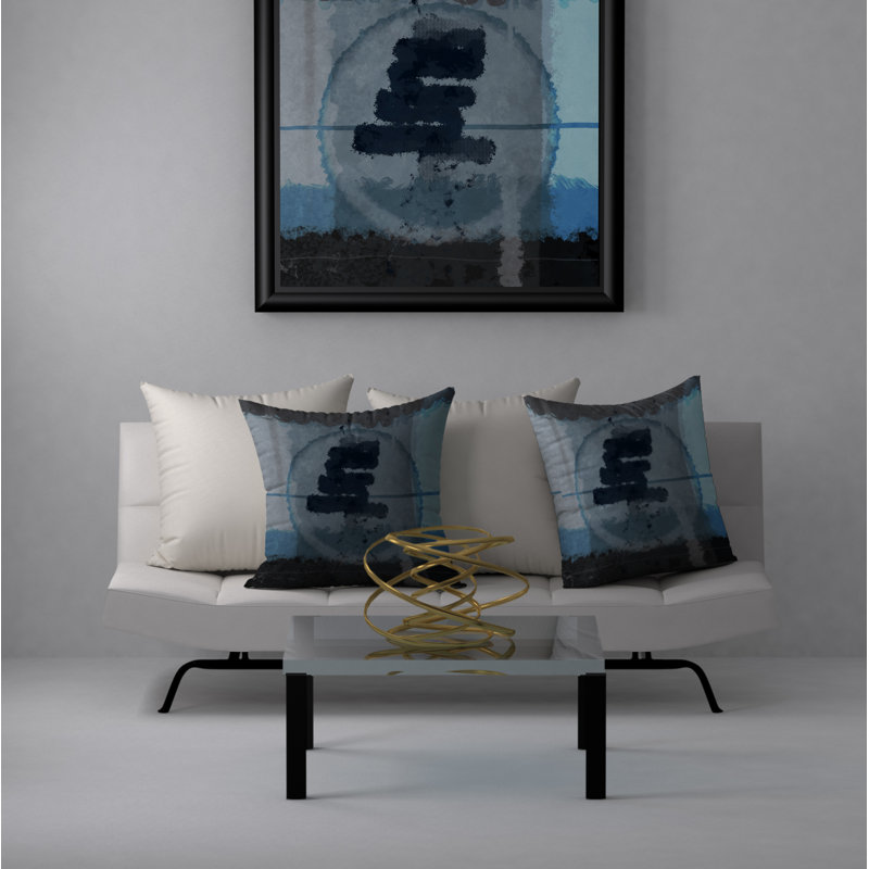 Abstract Throw Pillow, 18" x 18"