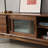 Simple solid wood large capacity TV cabinet-107265346