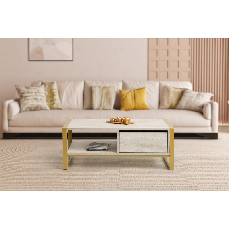 Glorias Coffee Table, Gold