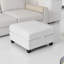 Repose-pieds de rangement modulaire blanc 29,5 po