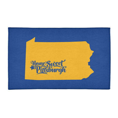 Tapis en poly-chenille pittsburgh sports colors