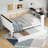 Twin Size Wood Daybed with Storage Shelves, Upholstered Backrest,USB and Trundle, White-129746952