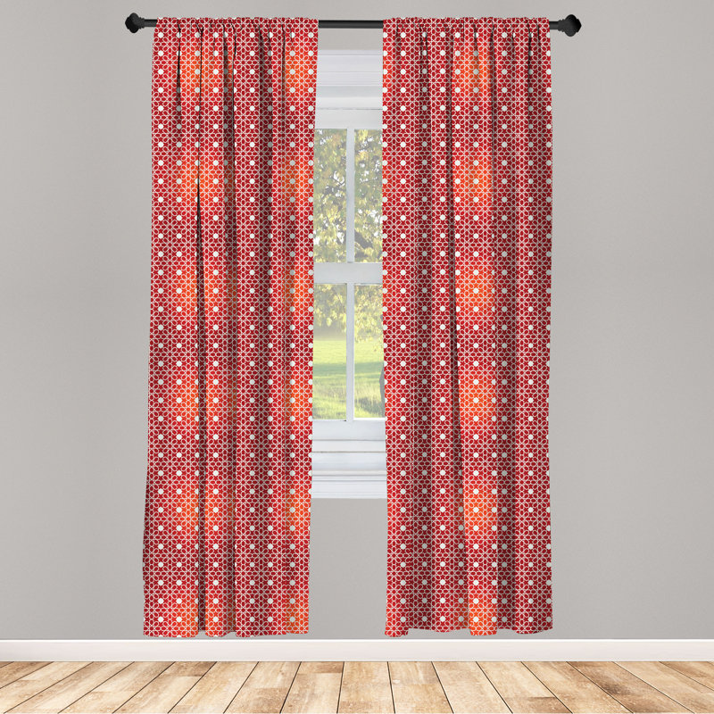 Rideaux 4 panneaux East Urban Home, L 56 po x L 63 po