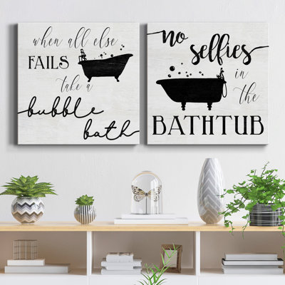 " Take A Bubble Bath " 2 - Pieces