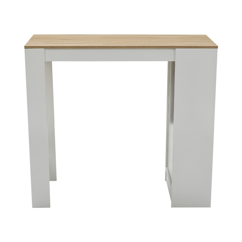 Takaia Dining Table, White, Brown