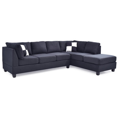Holladay Modern Sofa Glory Furniture Malone Sectional 3 Boxes