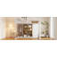 Lit mezzanine en bois pleine grandeur avec garde-robe, tablettes et armoire-721740134