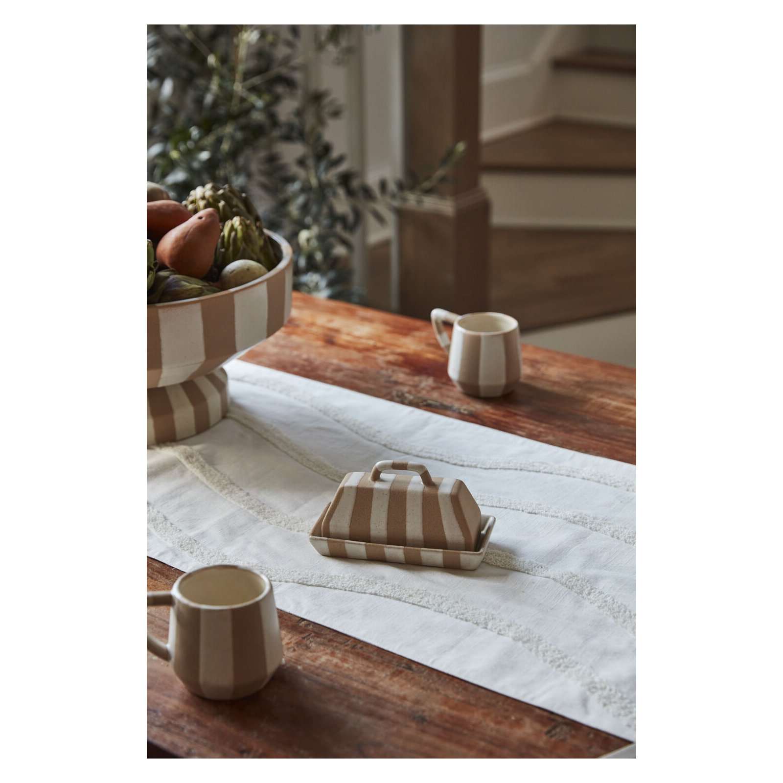 Jettie Rectangle Ceramic Butter Dish