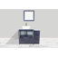  Ensemble de meuble-lavabo autoportant avec cadre en marbre et miroir assorti encadré de 42 po-62326224
