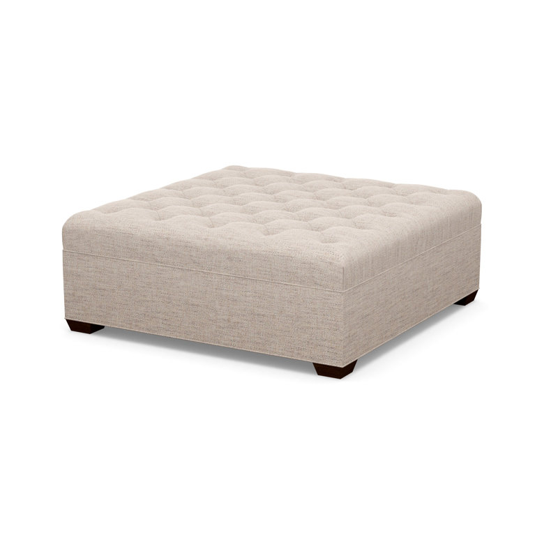 Square Ottoman, Walnut, 3906-74